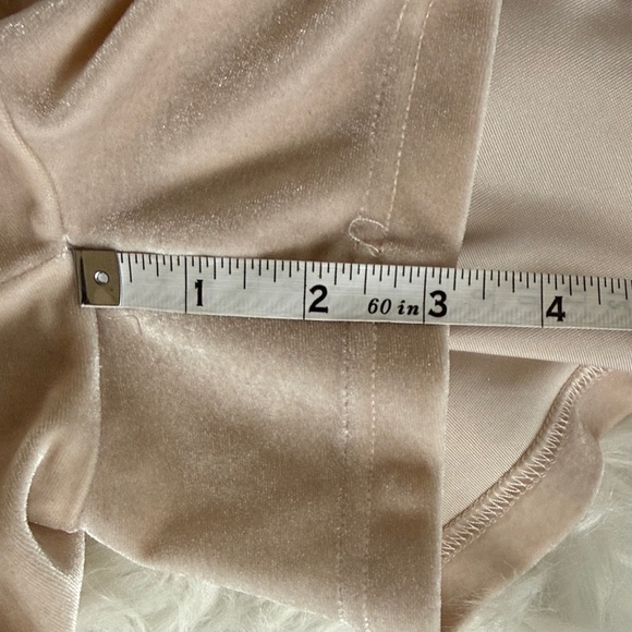 PrettyLittleThing Velour Hooded Romper – Beige Lounge Playsuit - Picture 7 of 8